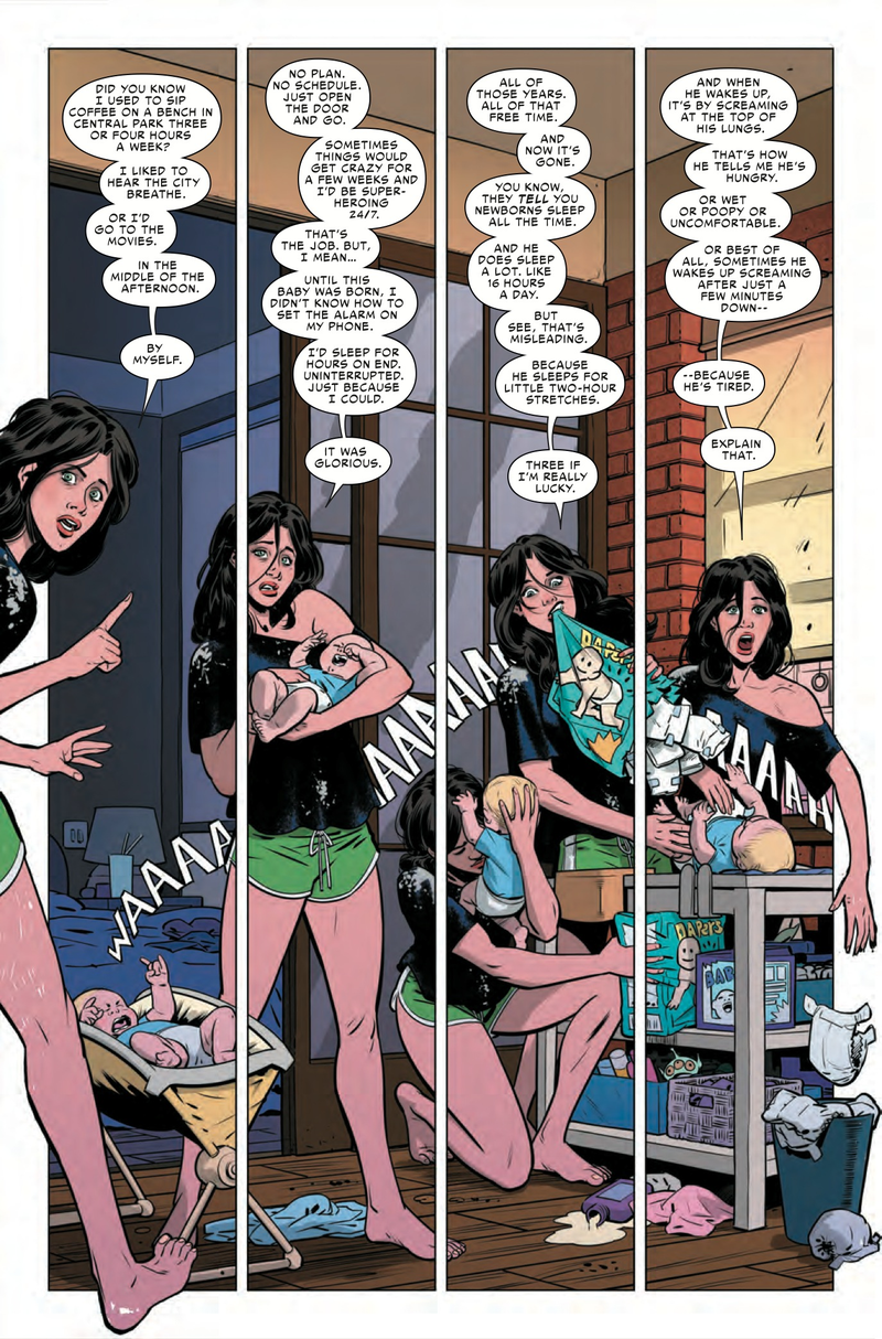Illustration for article titled Marvel exclusive: Motherhood ruins Jessica Drew’s life in Spider-Woman #5